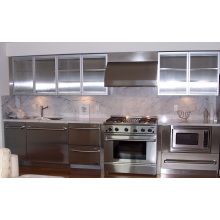 Island Style Stainless Steel Kitchen Cabinets (pole-002)